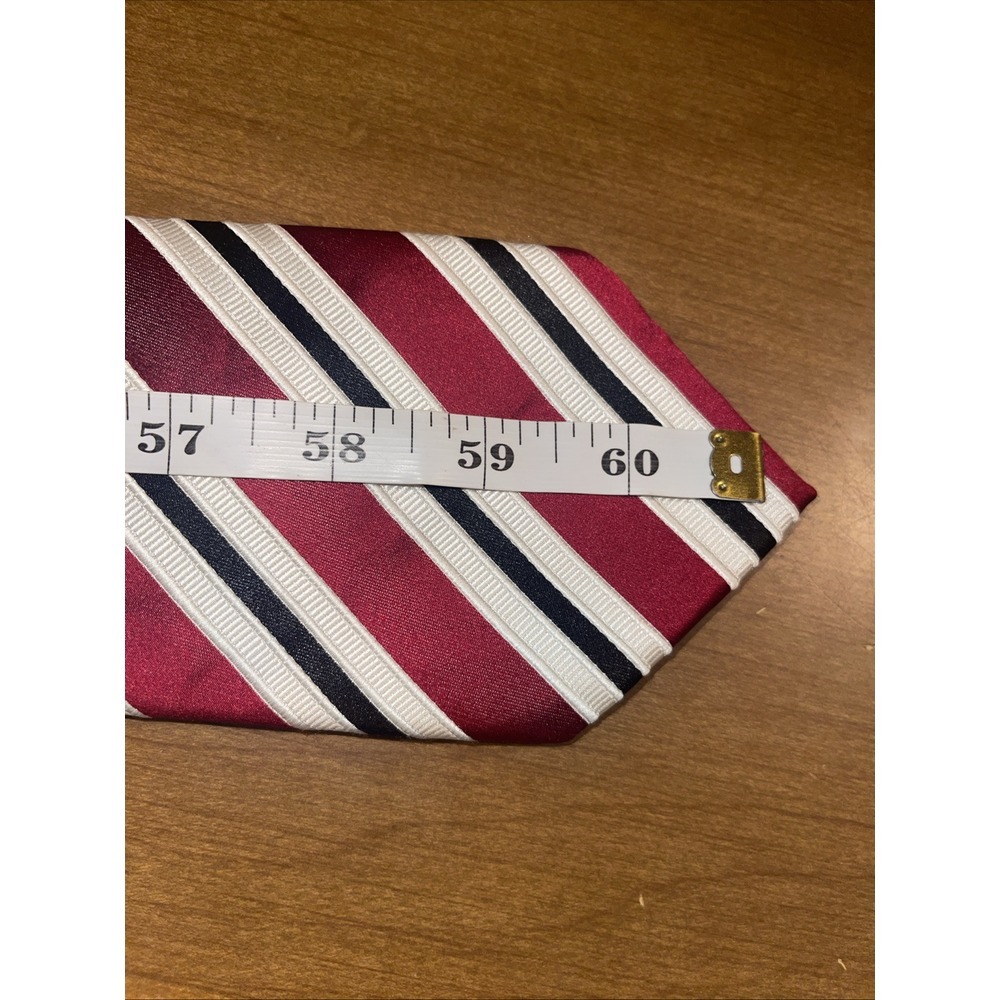 Donald J. Trump Neck Tie Men Red Stripes Signature Presidential Leader Powerful - Picture 3 of 5